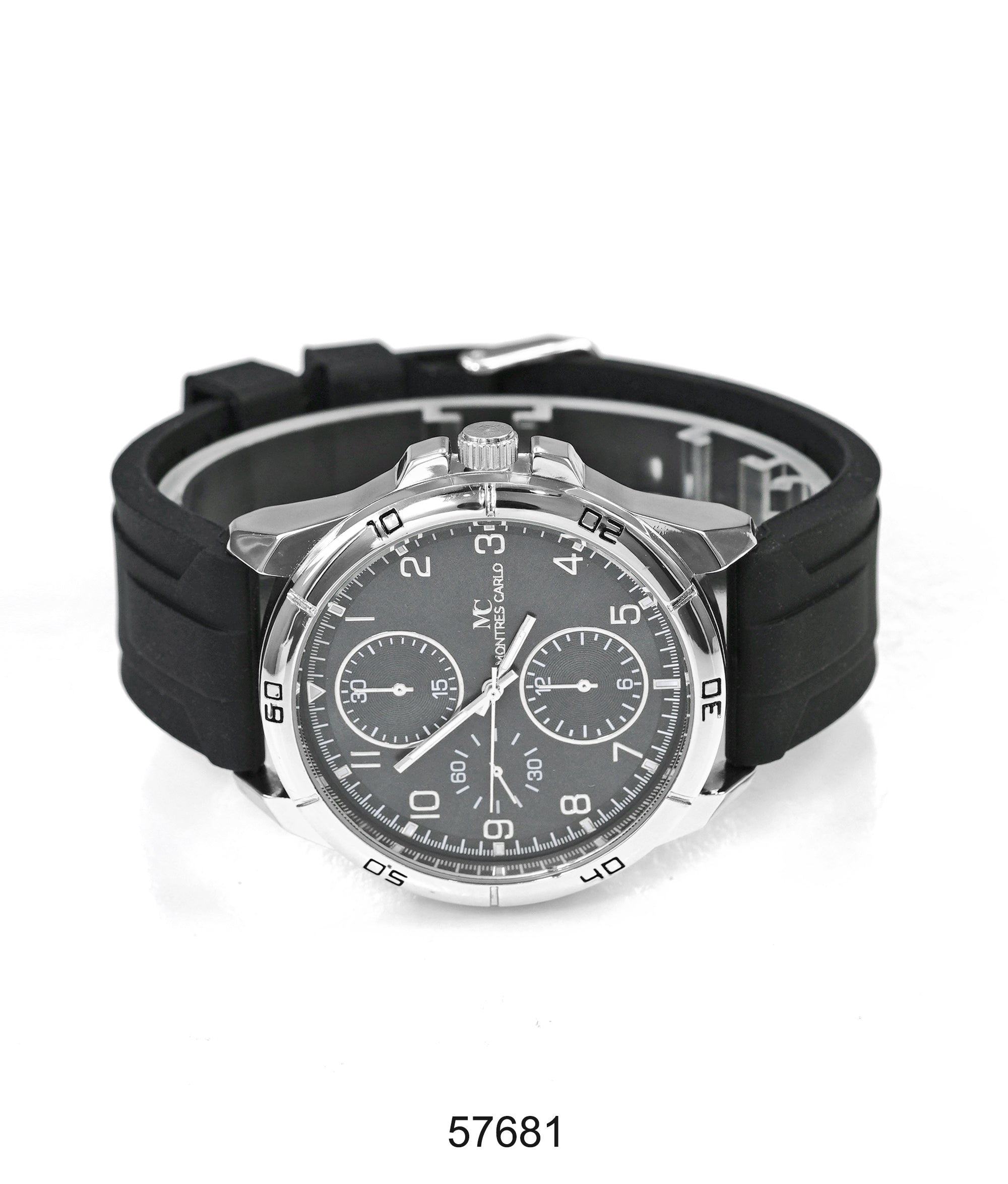 5768-Montres Carlo Sports Watch With PU Band