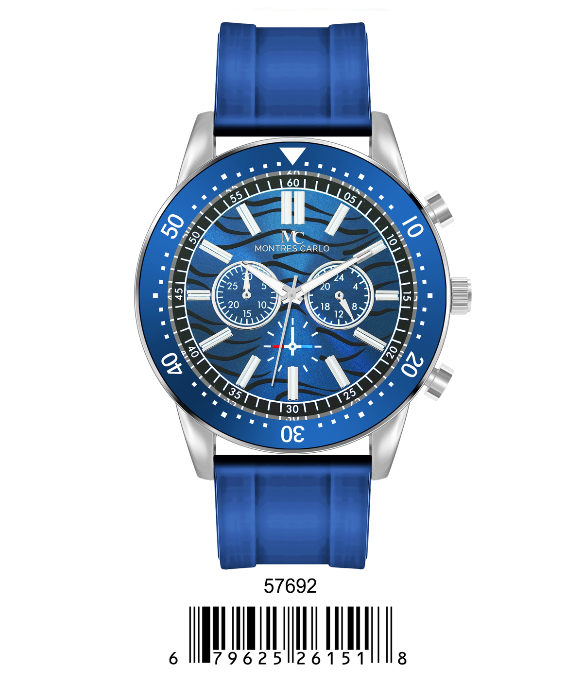 5769-Montres Carlo Sports Watch With PU Band
