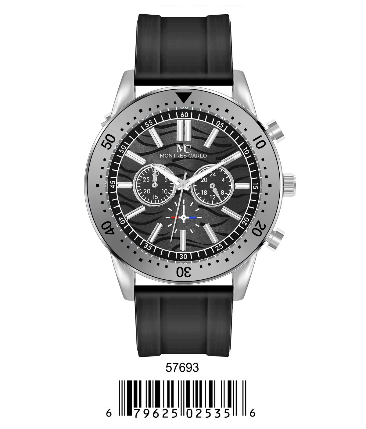 5769-Montres Carlo Sports Watch With PU Band