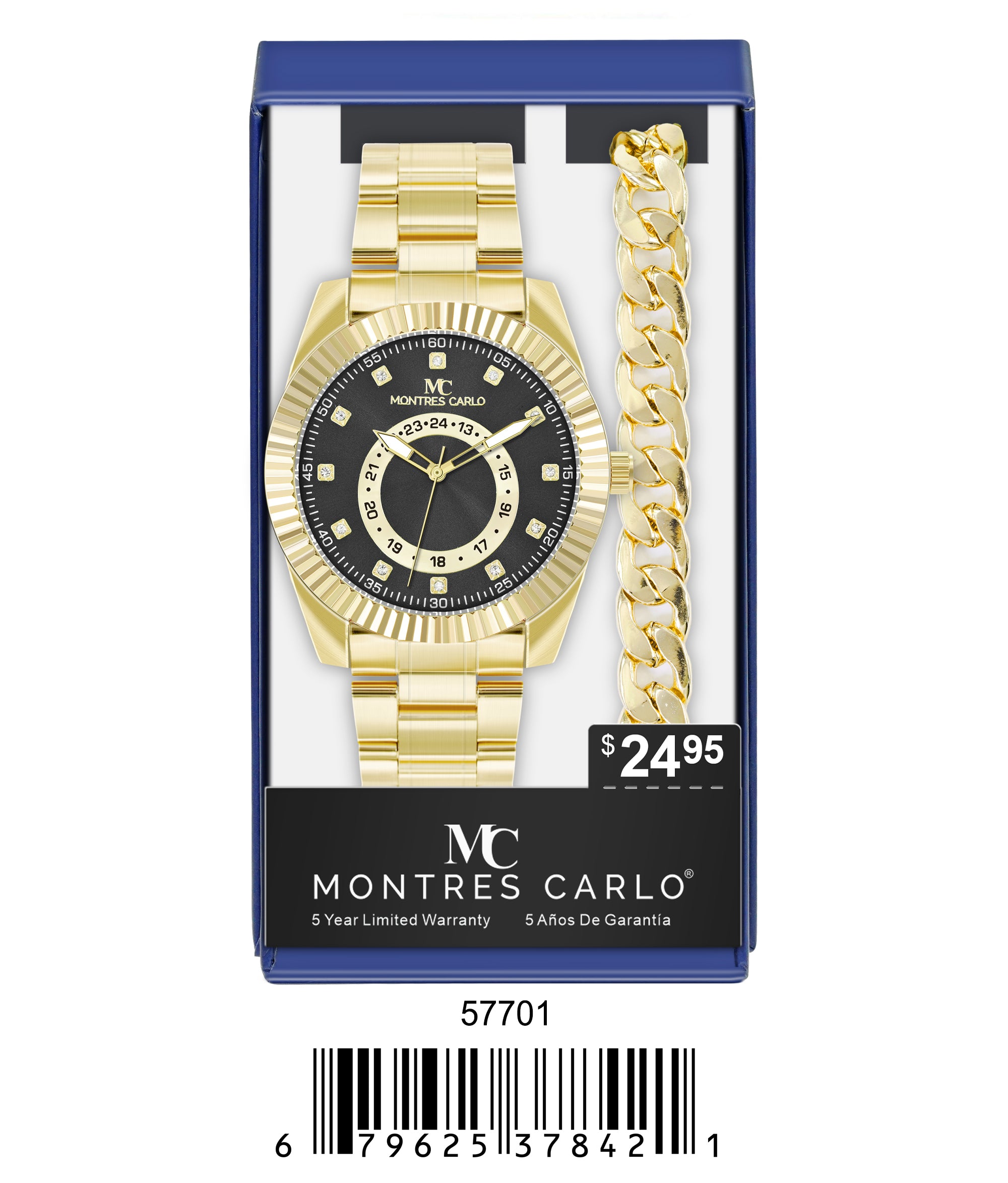 5770-JB Metal Band Watch Gift Box Edition