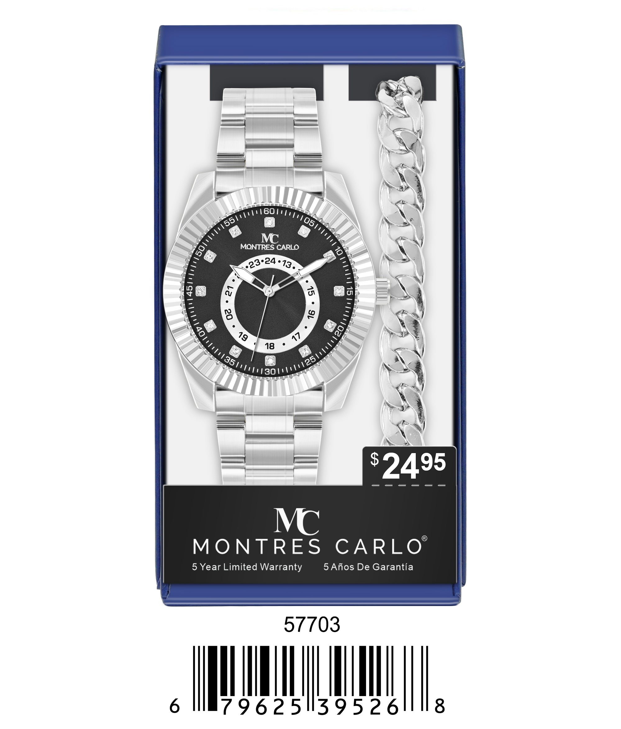 5770-JB Metal Band Watch Gift Box Edition