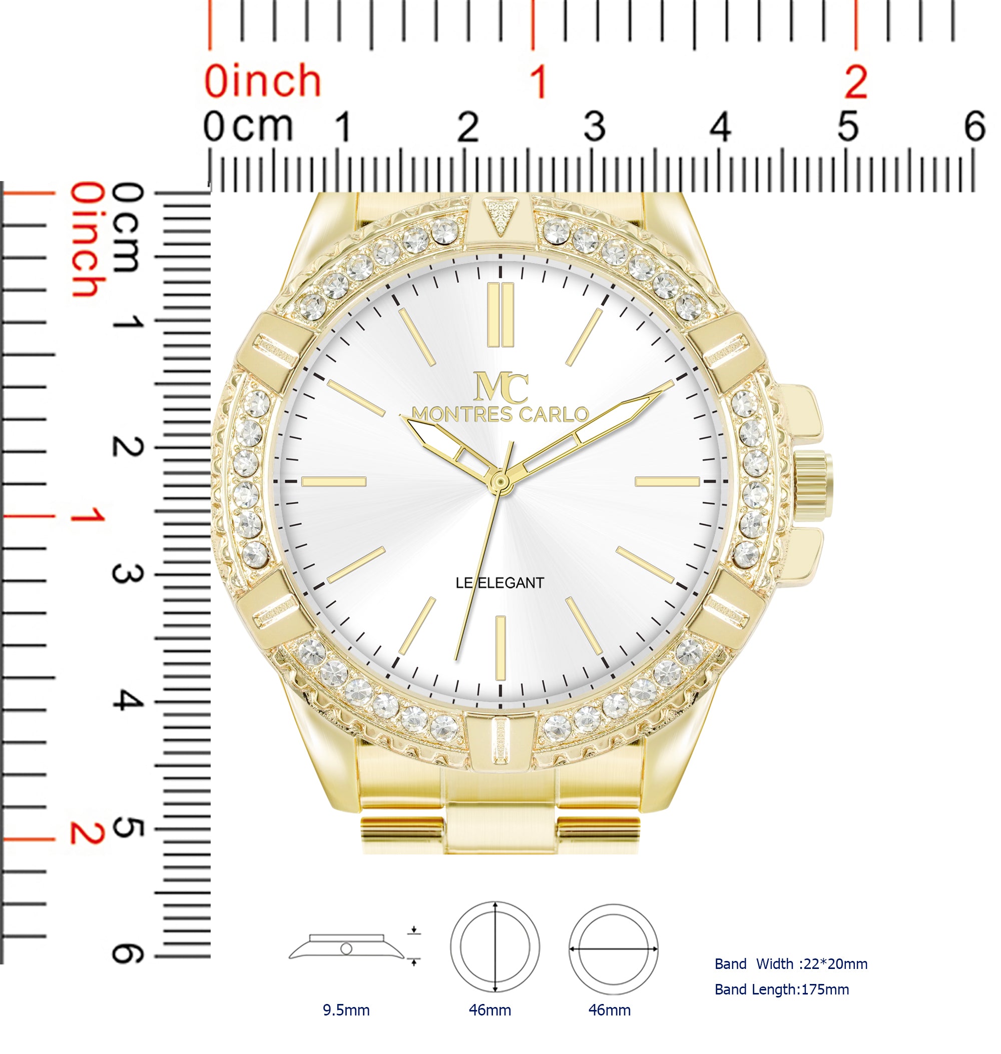 5774-JB Metal Band Watch Gift Box Edition