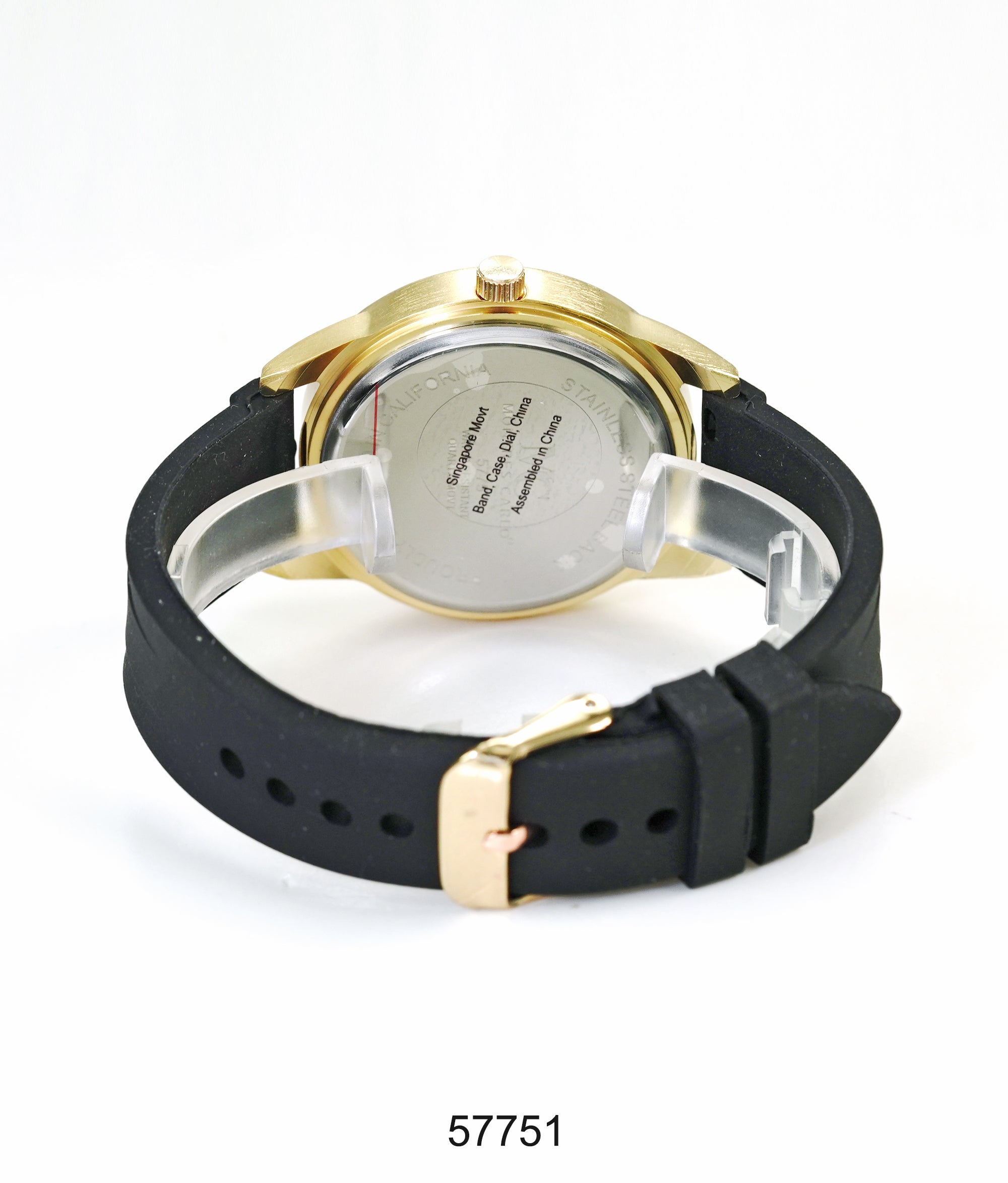 5775-JB-Montres Carlo Silicone Band Watch