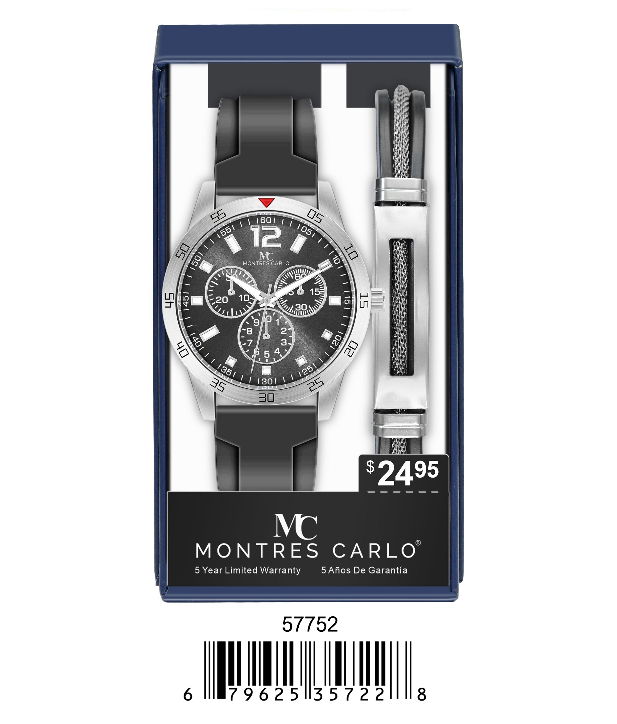 5775-JB-Montres Carlo Silicone Band Watch