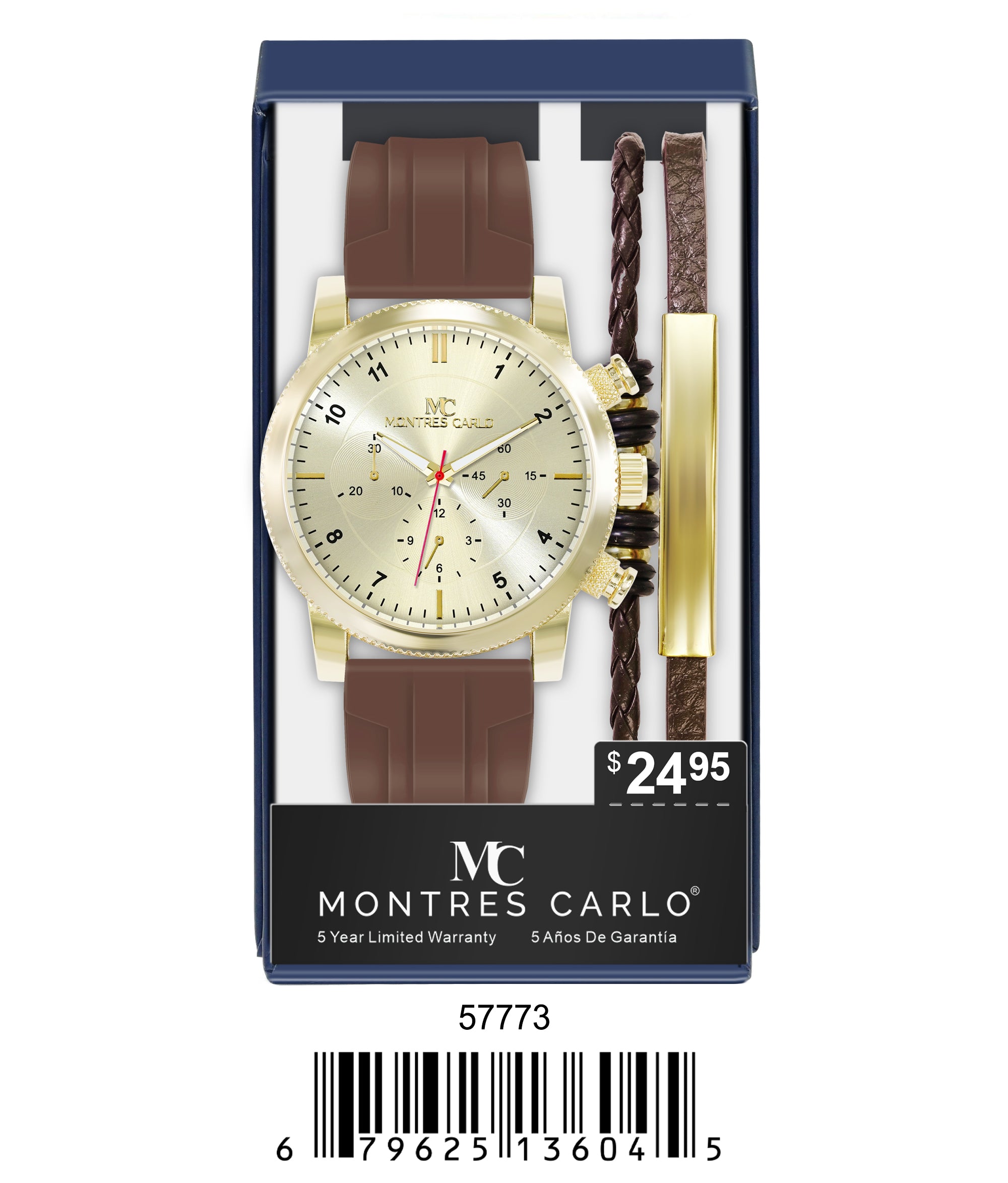 5777-JB-Montres Carlo Silicone Band Watch
