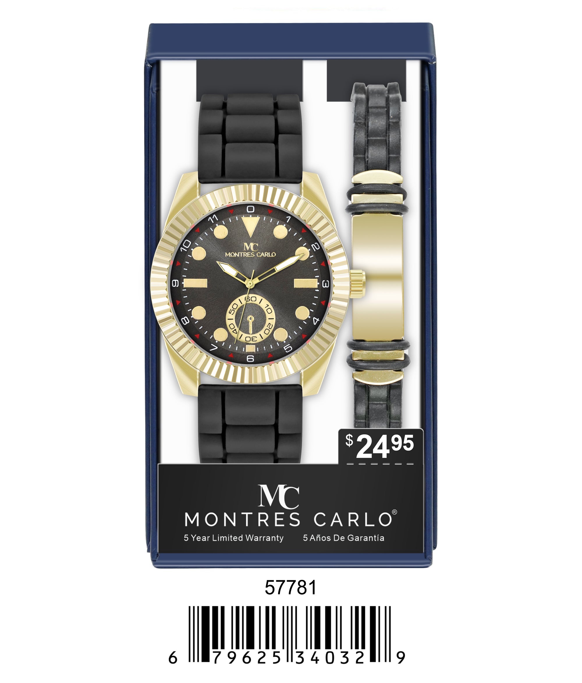 5778-JB-Montres Carlo Silicone Band Watch