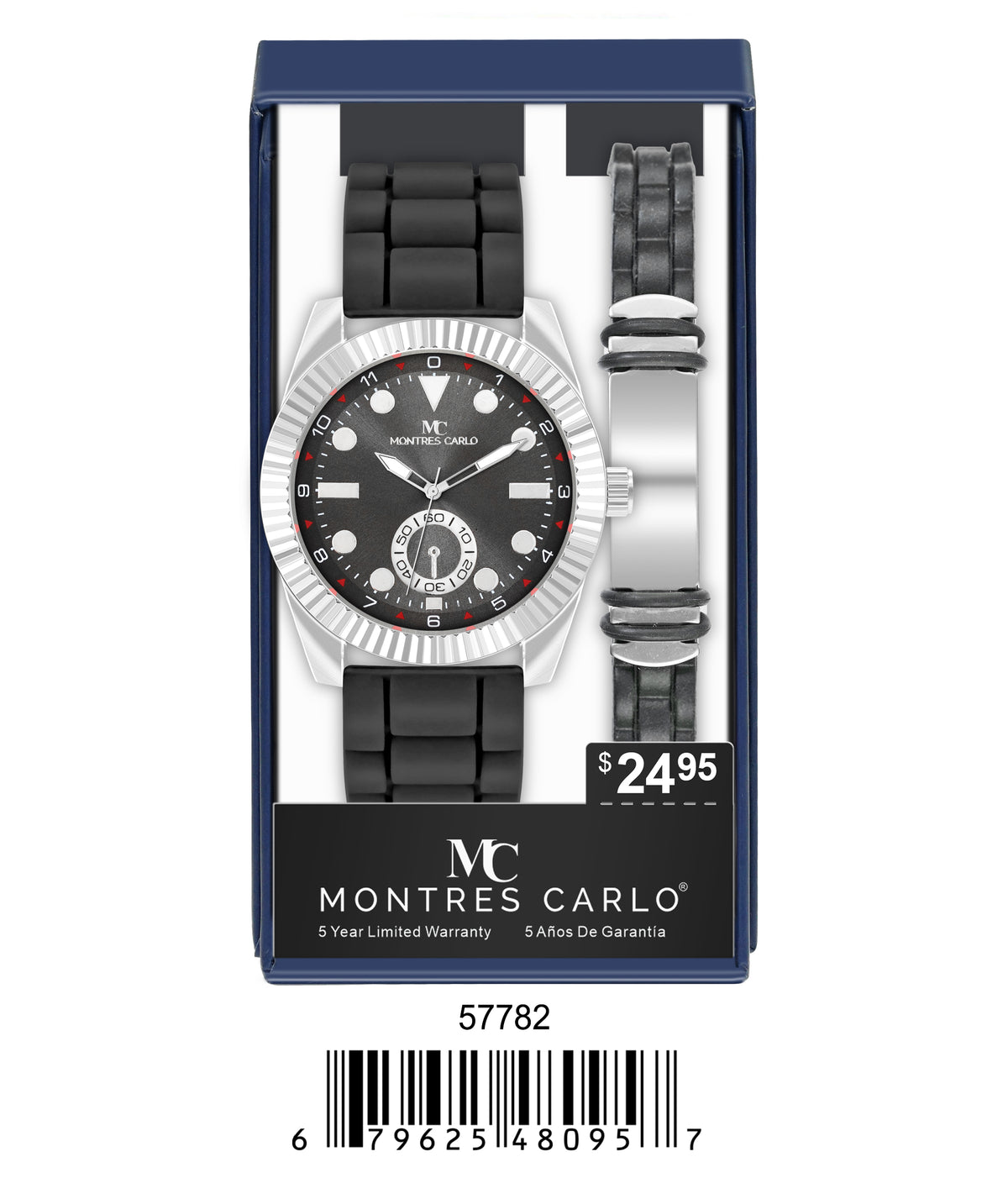 5778-JB-Montres Carlo Silicone Band Watch