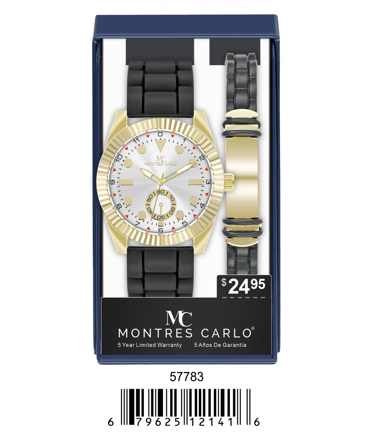 5778-JB-Montres Carlo Silicone Band Watch