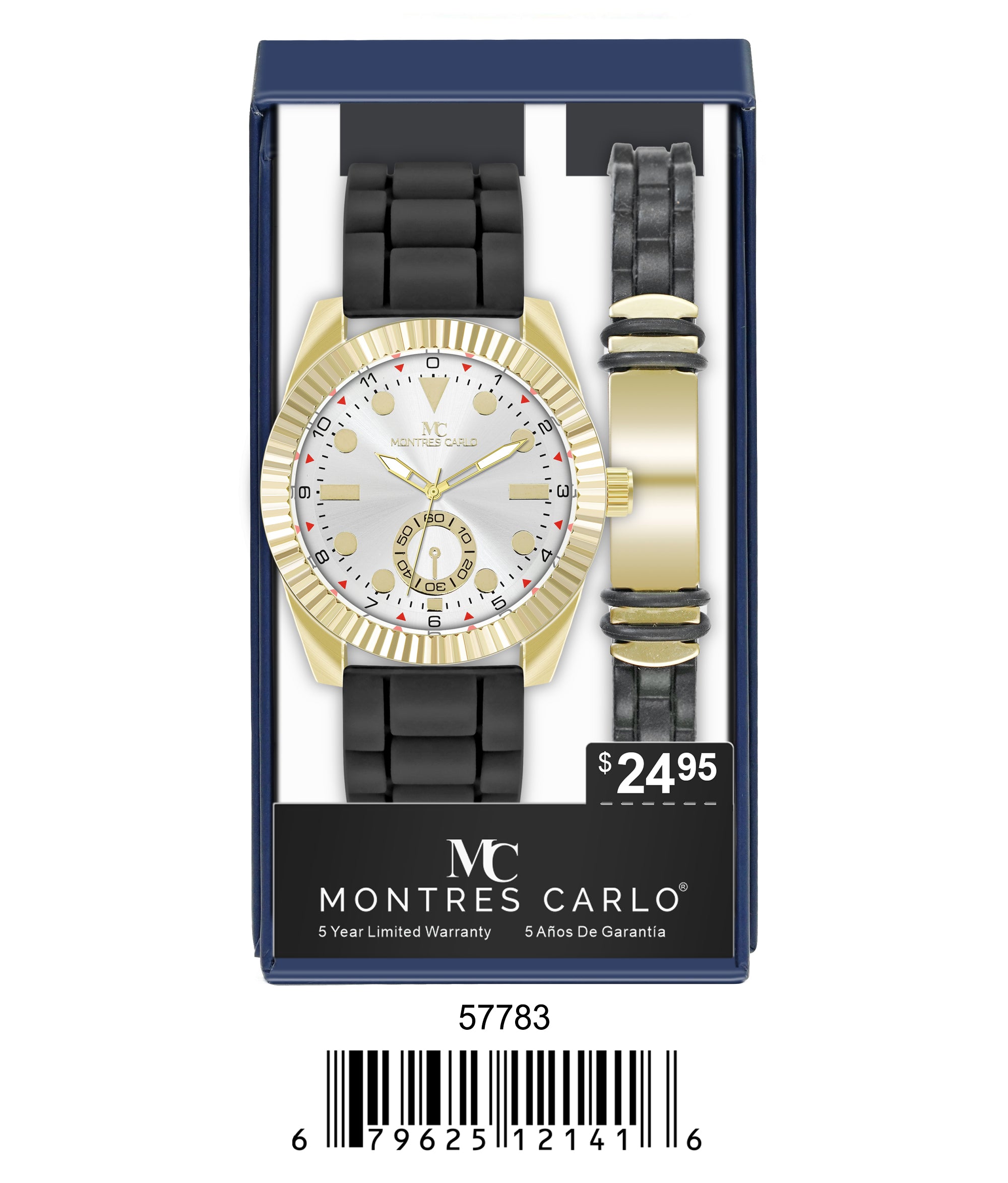 5778-JB-Montres Carlo Silicone Band Watch