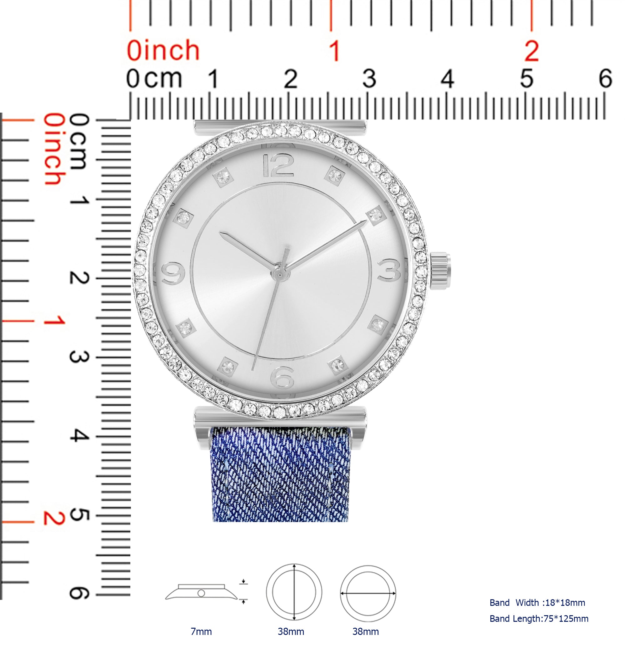 5779-JB - Leather band watch Gift Box Edition