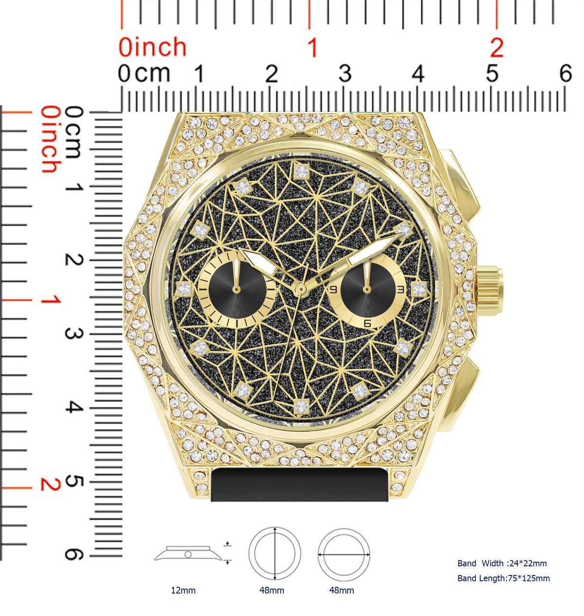 5781-Montres Carlo Silicon Band Watch