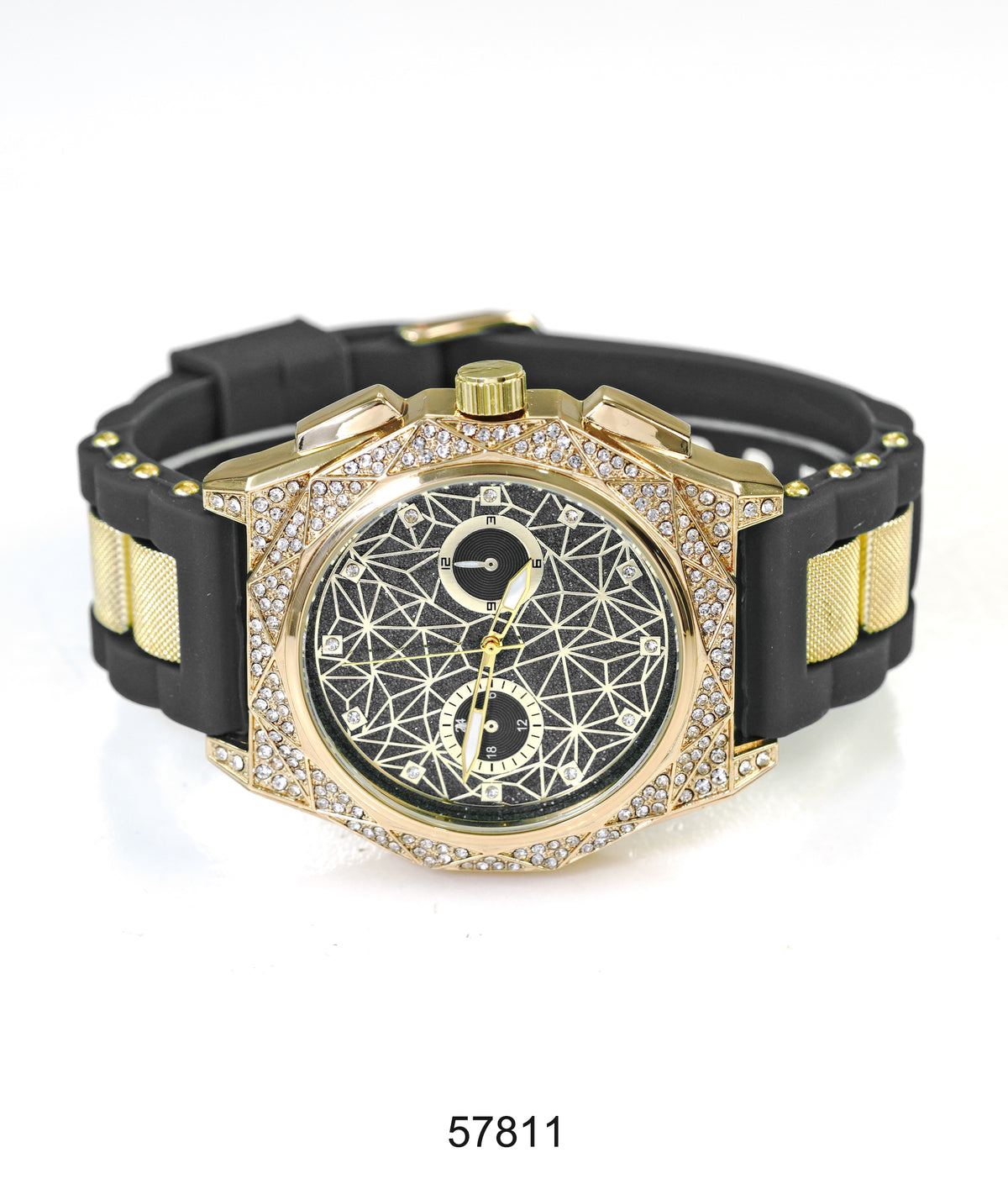5781-Montres Carlo Silicon Band Watch