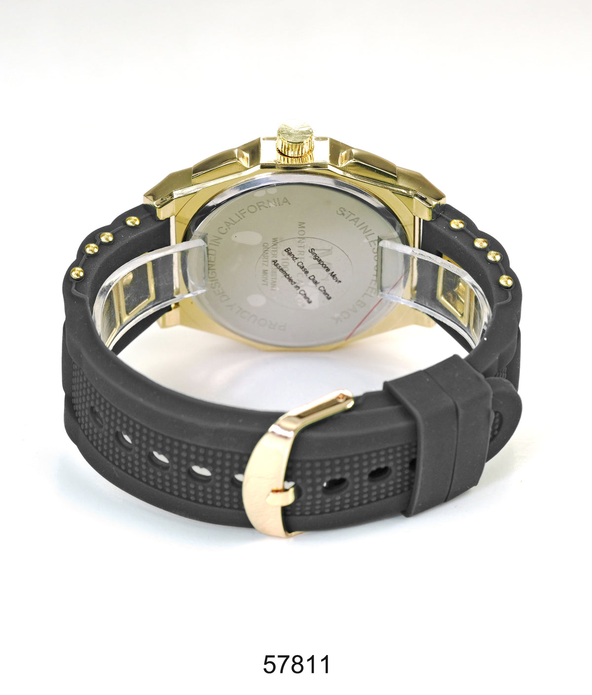 5781-Montres Carlo Silicon Band Watch