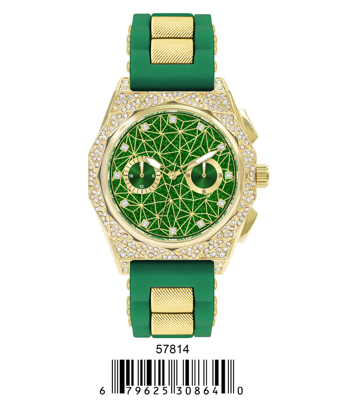 5781-Montres Carlo Silicon Band Watch