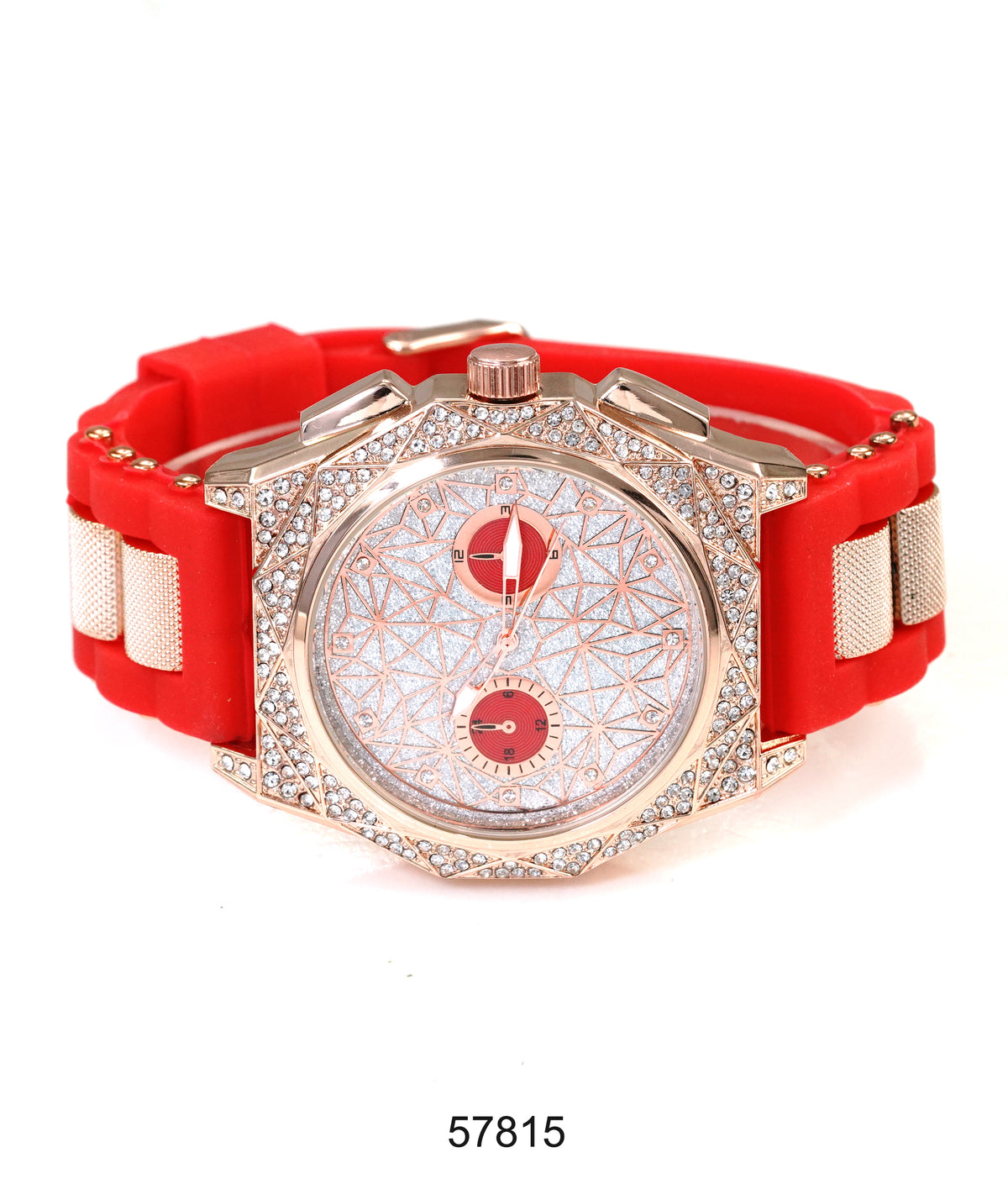 5781-Montres Carlo Silicon Band Watch