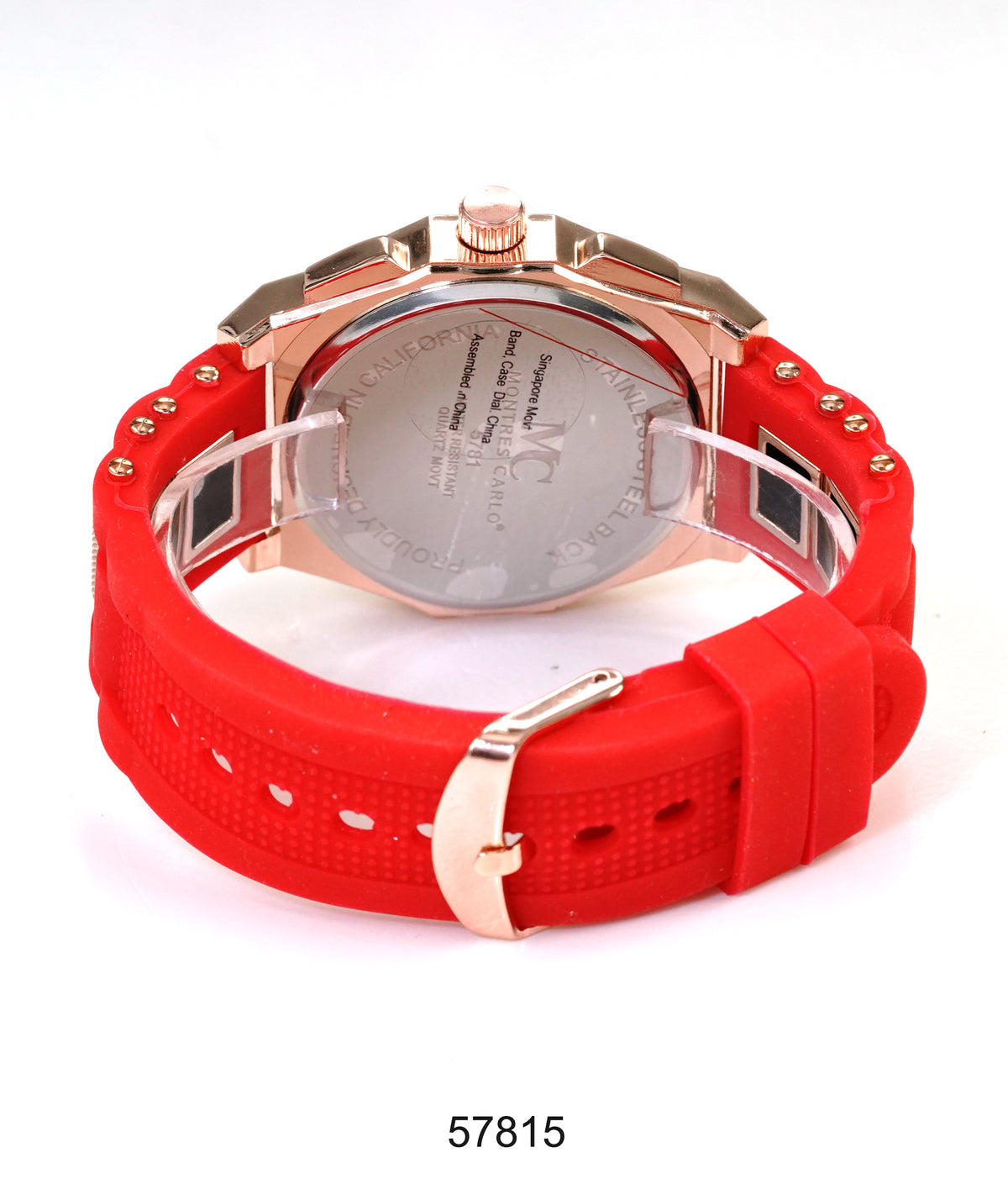 5781-Montres Carlo Silicon Band Watch