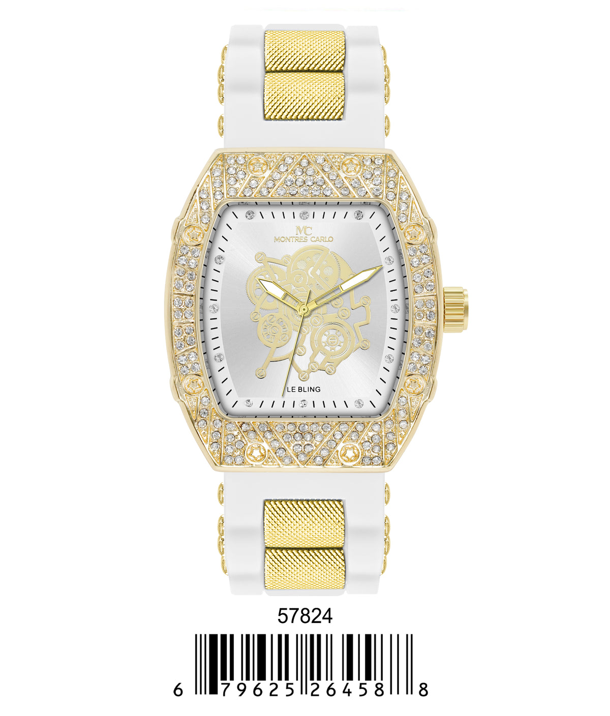 5782-Montres Carlo Silicon Band Watch