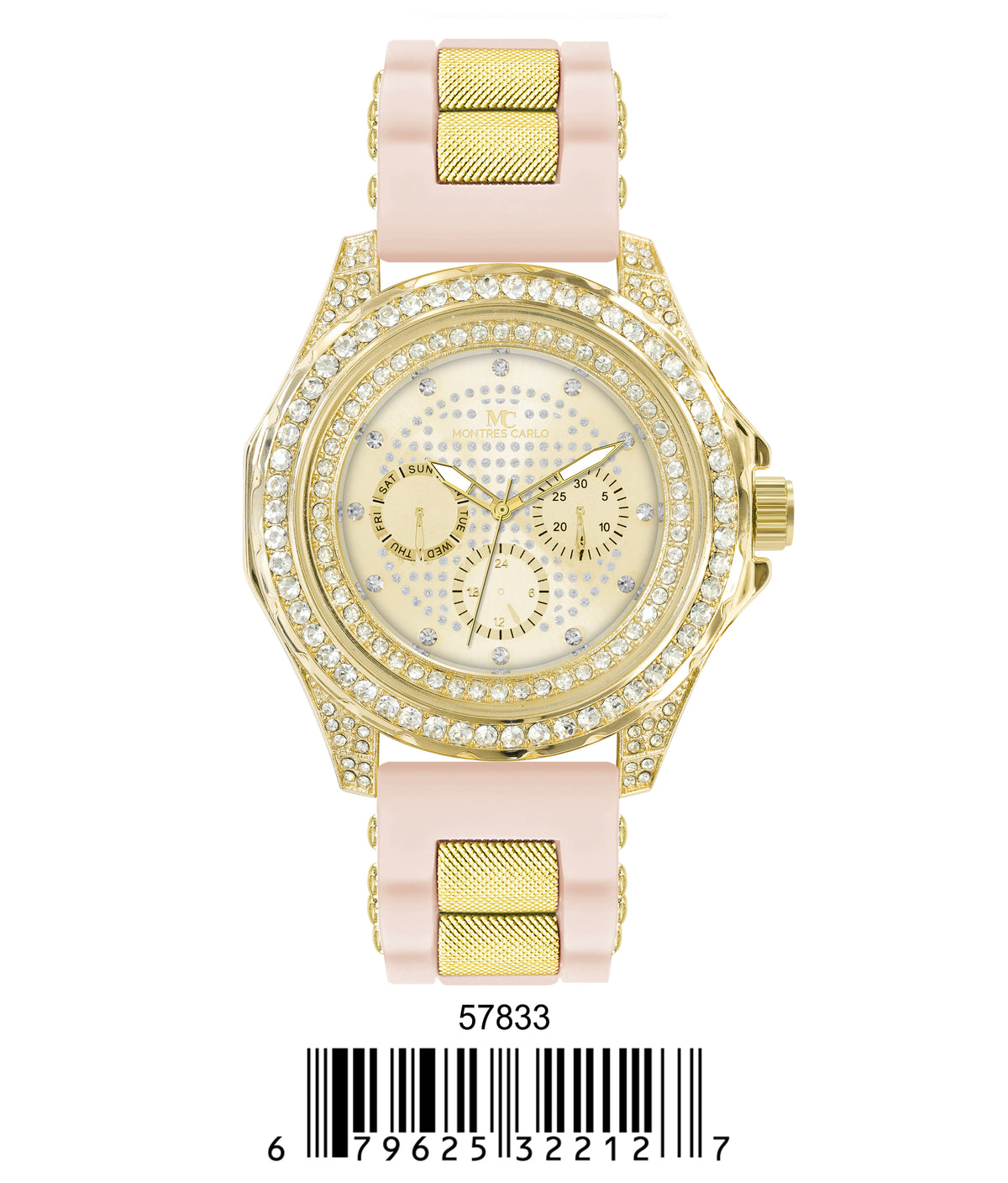 5783-Montres Carlo Silicon Band Watch