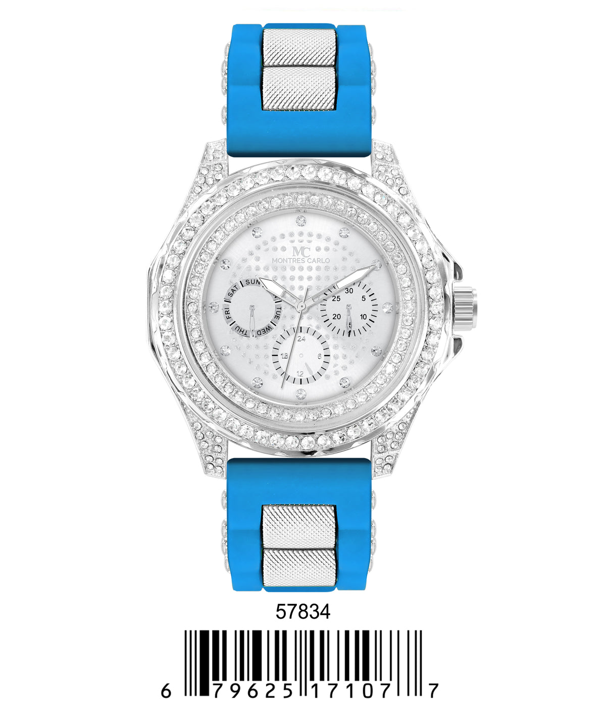 5783-Montres Carlo Silicon Band Watch