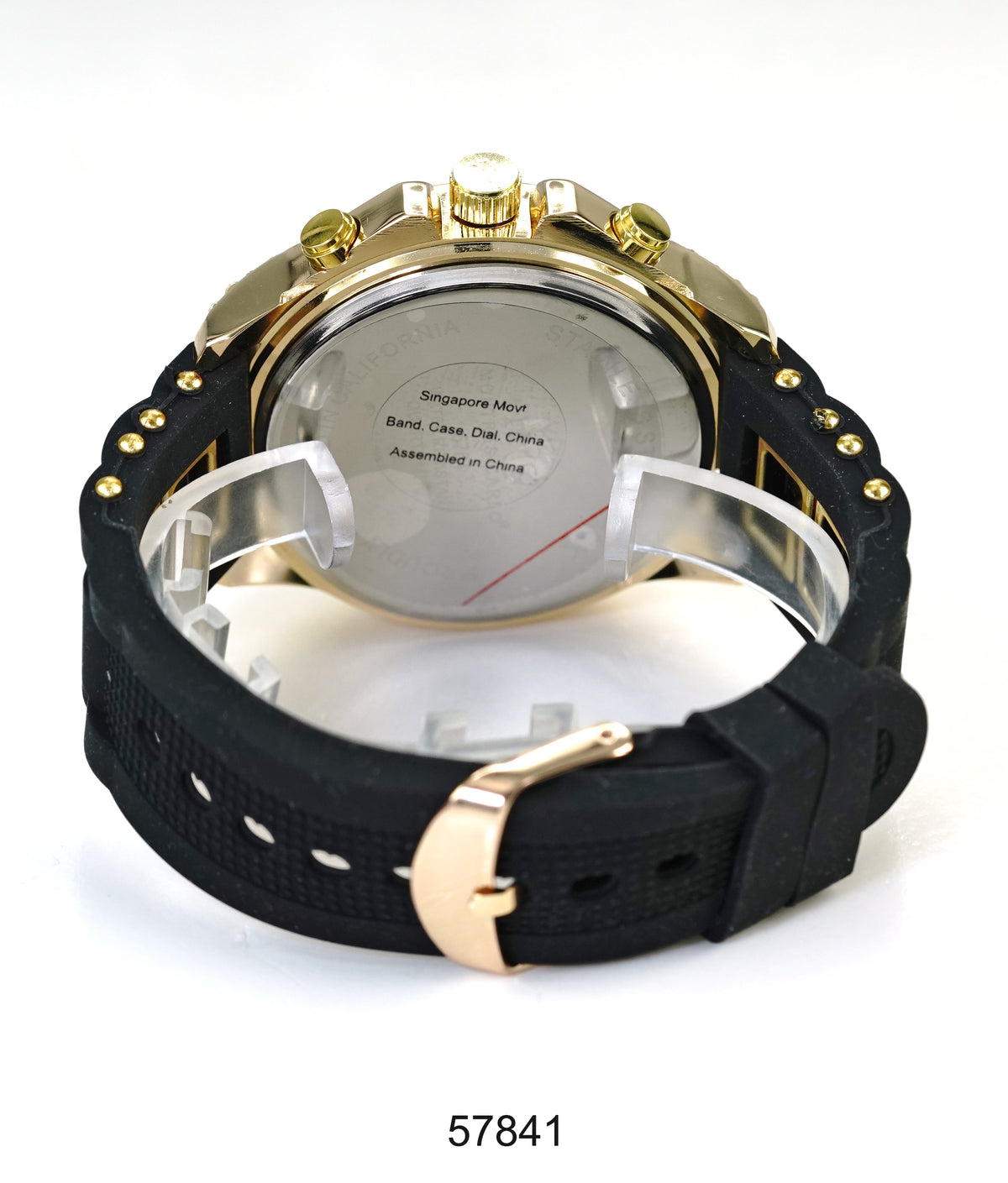 5784-Montres Carlo Silicon Band Watch