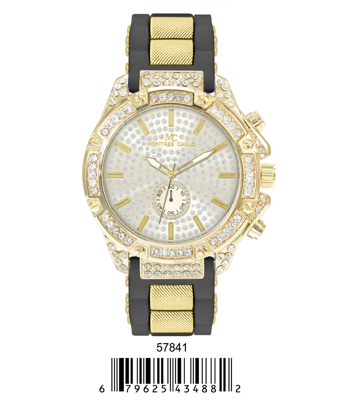 5784-Montres Carlo Silicon Band Watch