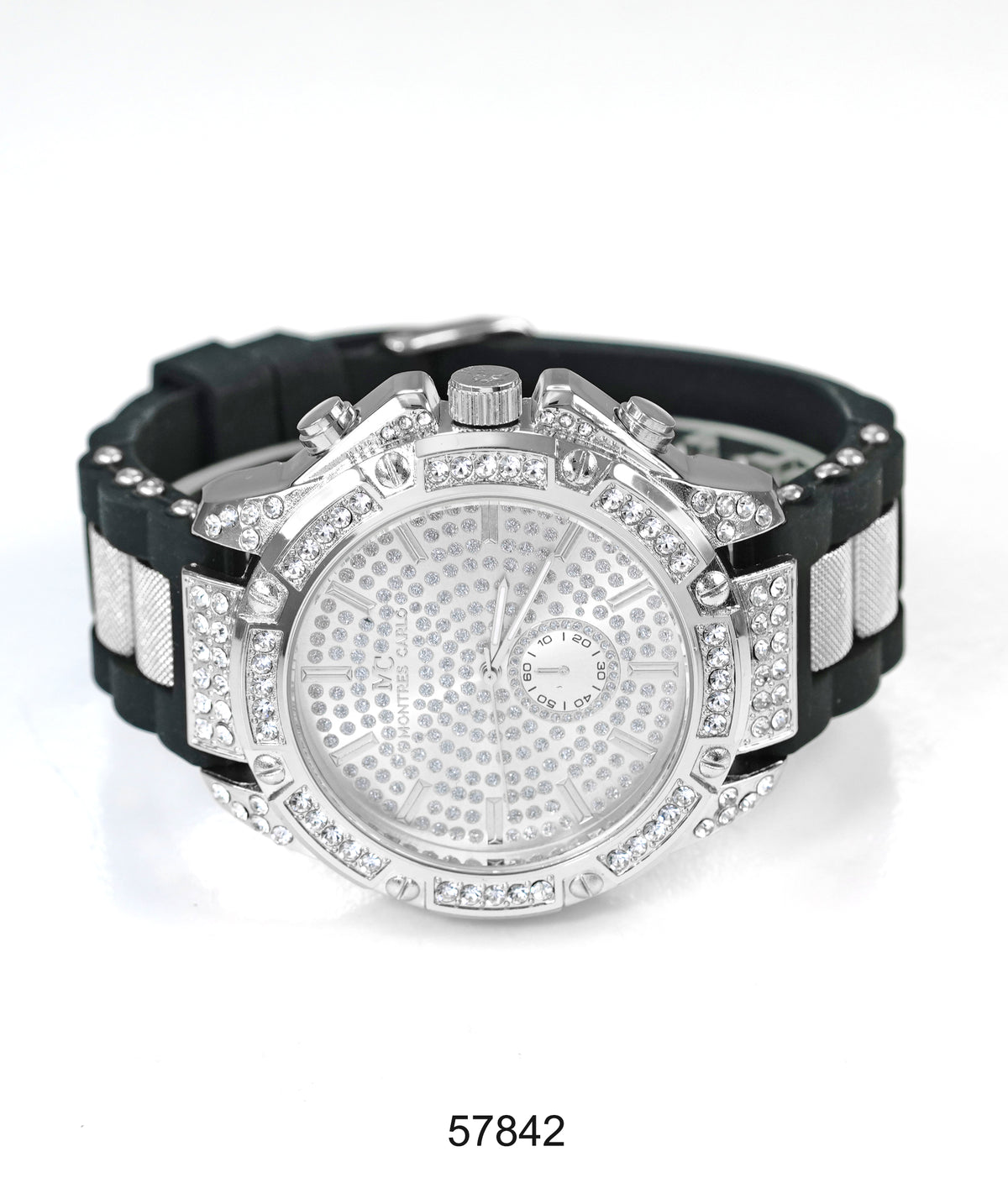 5784-Montres Carlo Silicon Band Watch
