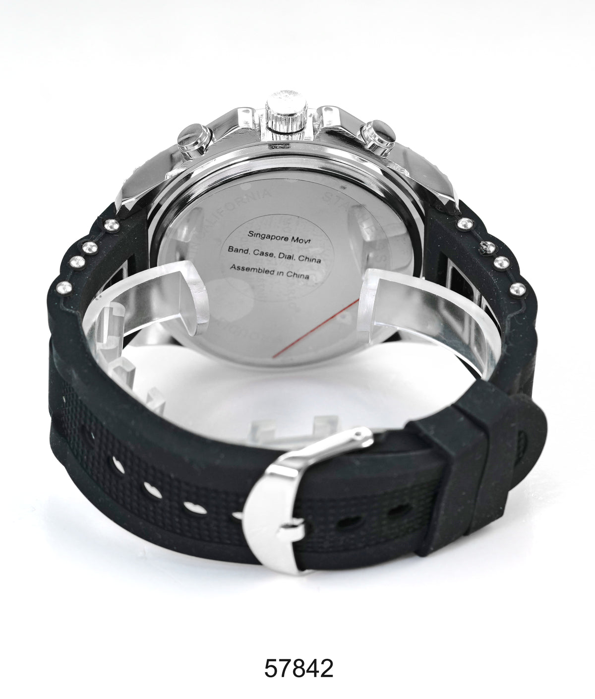 5784-Montres Carlo Silicon Band Watch