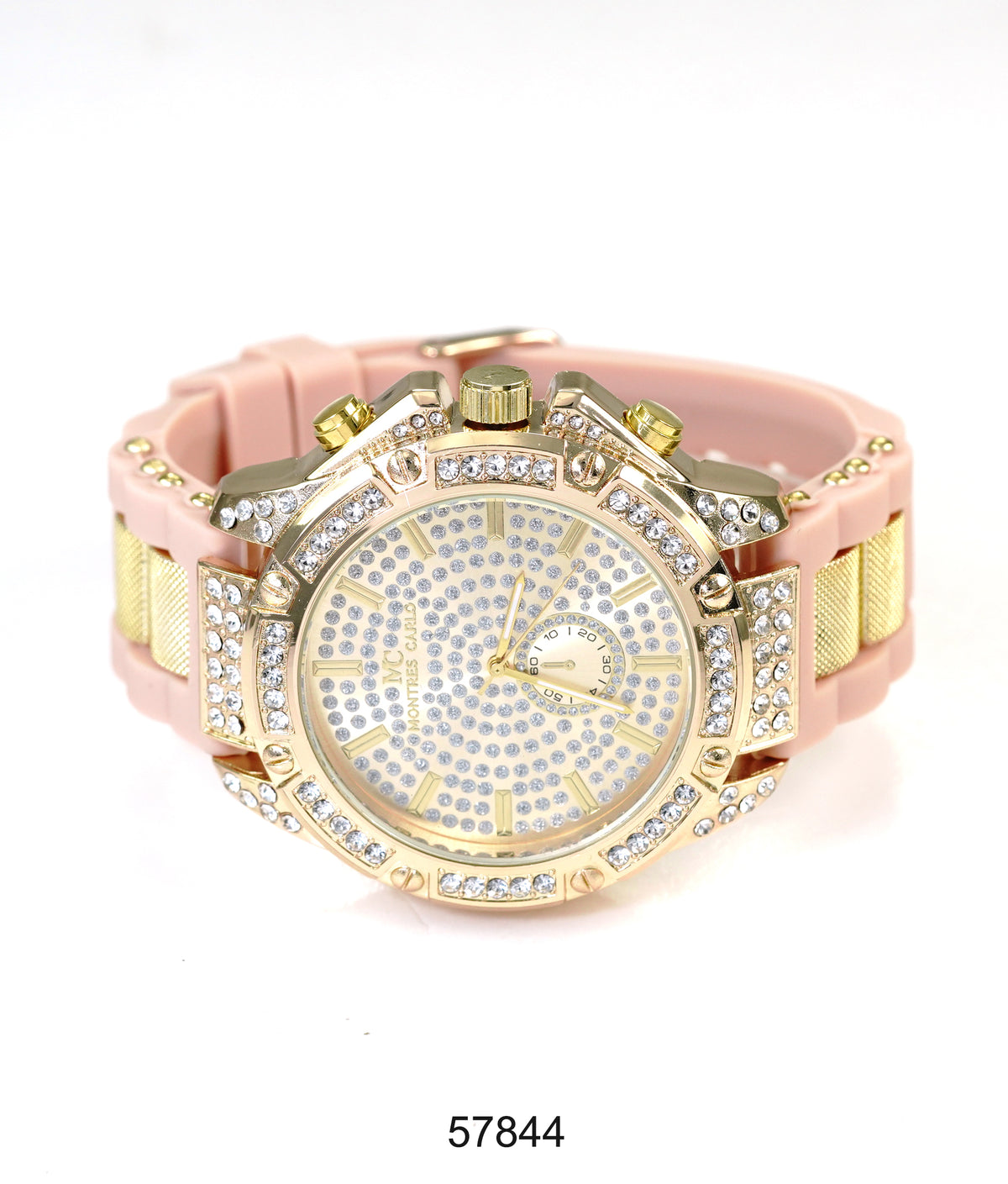 5784-Montres Carlo Silicon Band Watch