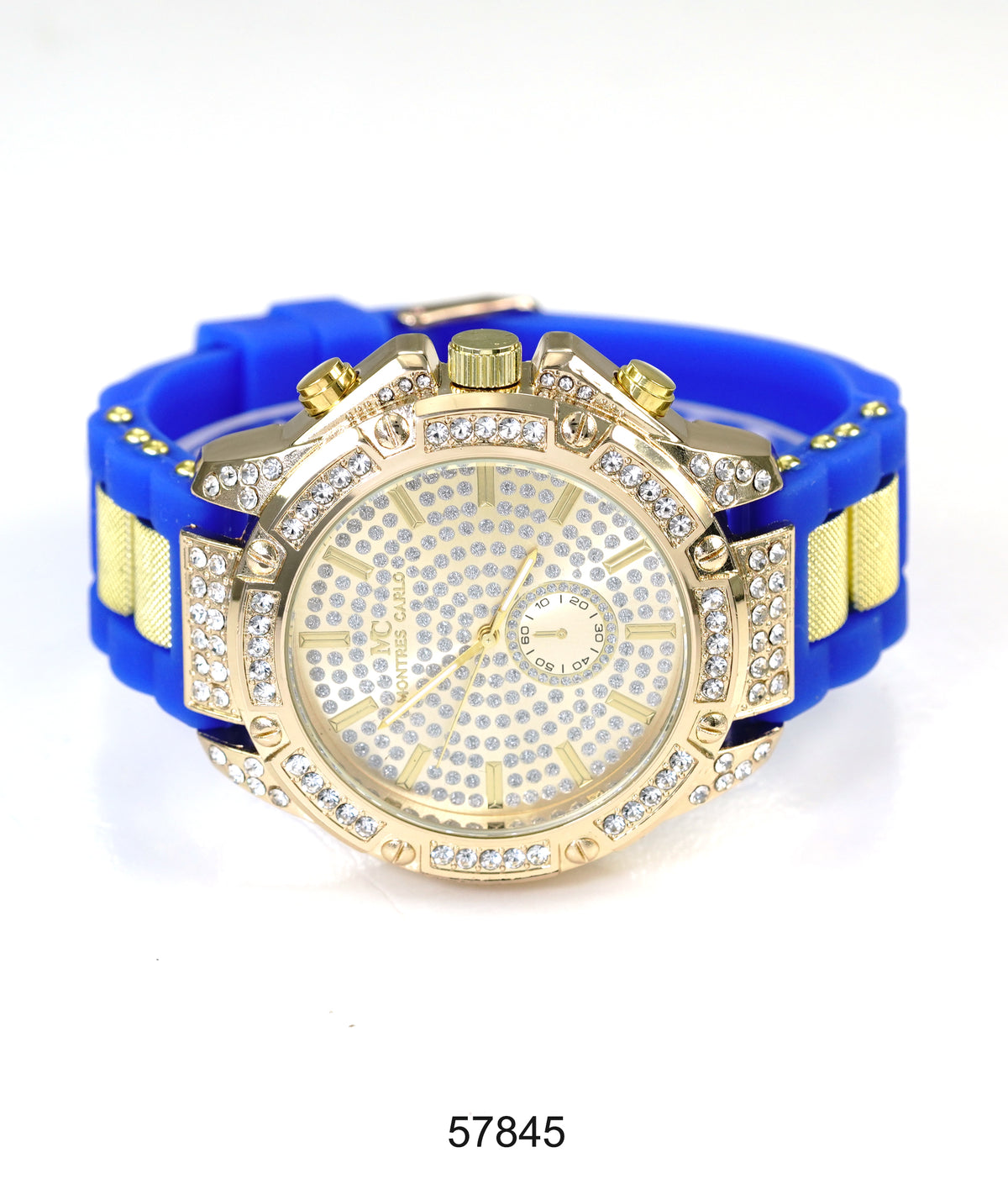 5784-Montres Carlo Silicon Band Watch