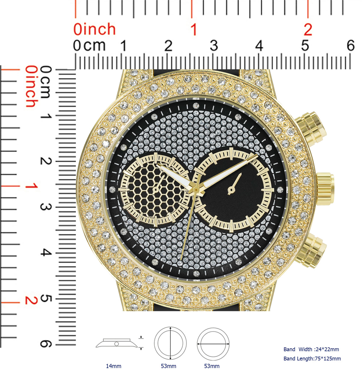 5785-Montres Carlo Silicon Band Watch