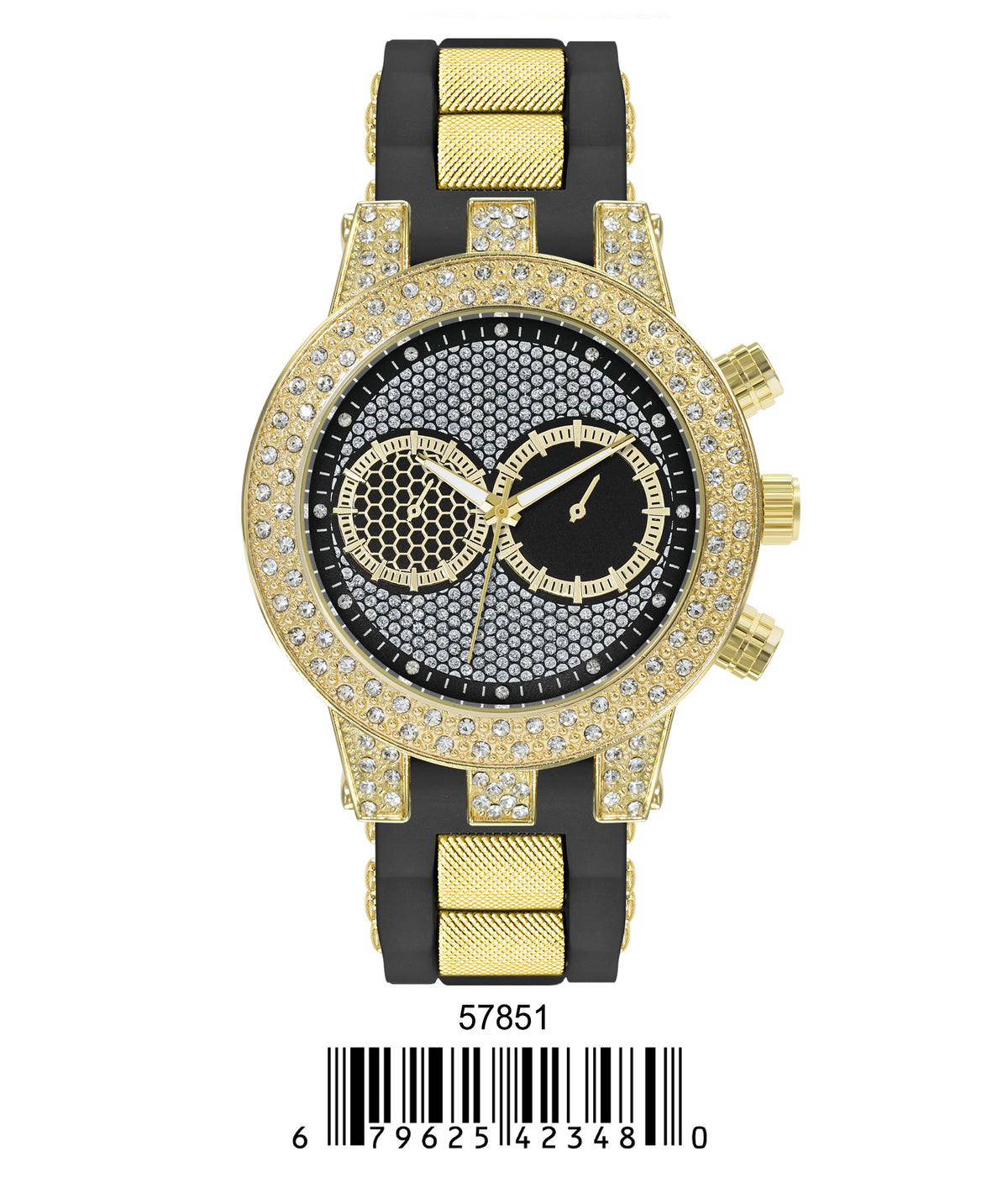 5785-Montres Carlo Silicon Band Watch