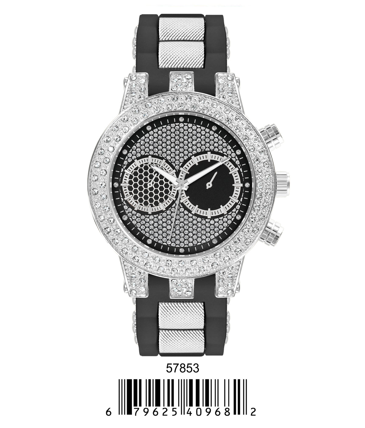 5785-Montres Carlo Silicon Band Watch