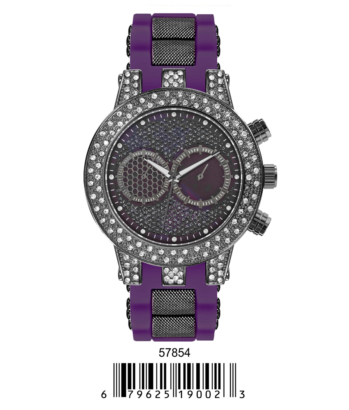 5785-Montres Carlo Silicon Band Watch