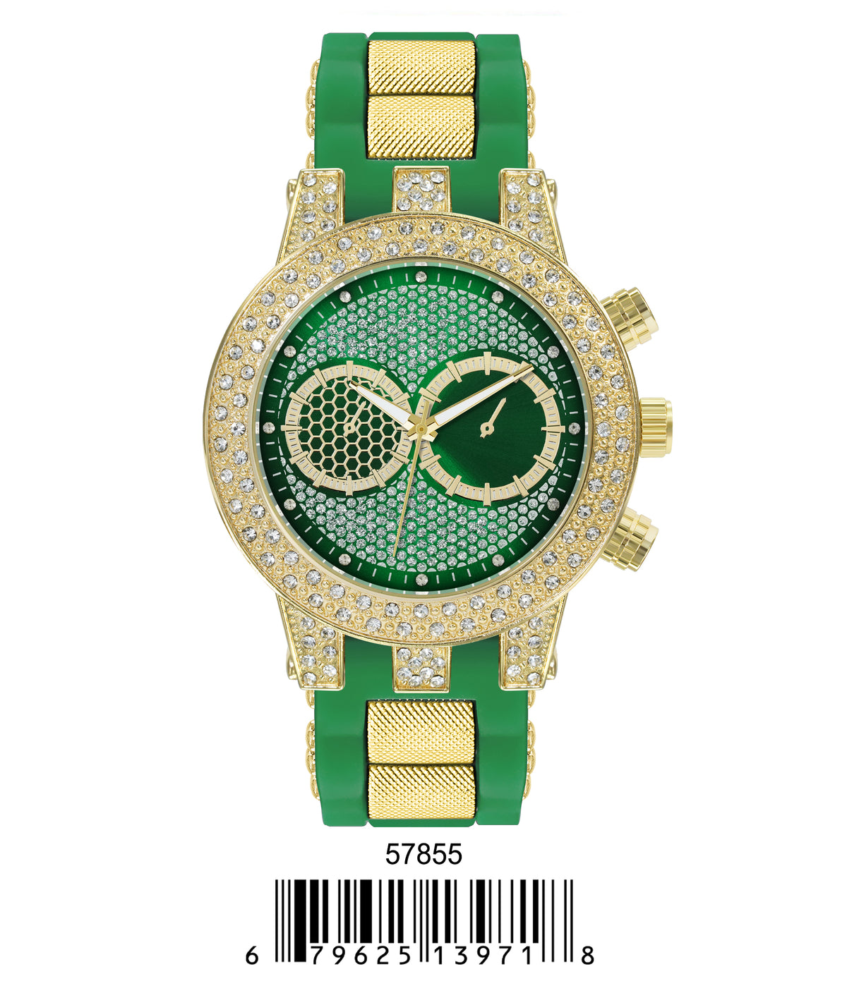 5785-Montres Carlo Silicon Band Watch
