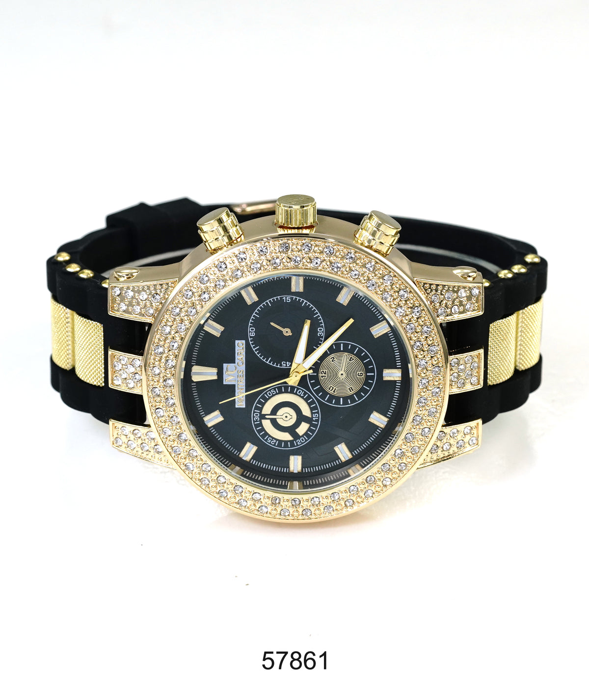5786-Montres Carlo Silicon Band Watch