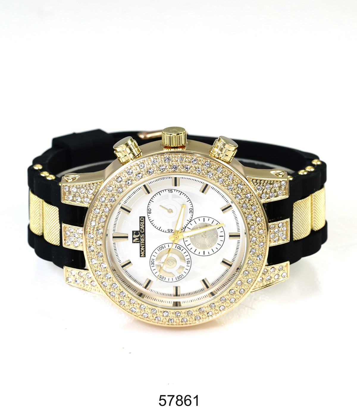 5786-Montres Carlo Silicon Band Watch