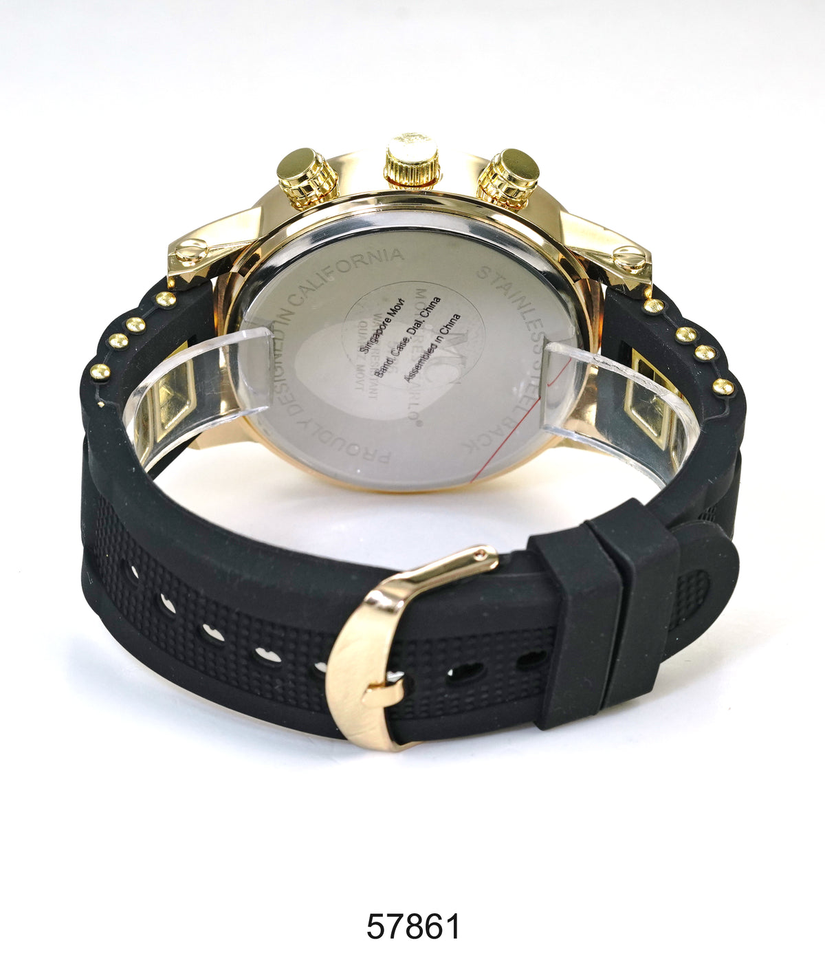 5786-Montres Carlo Silicon Band Watch