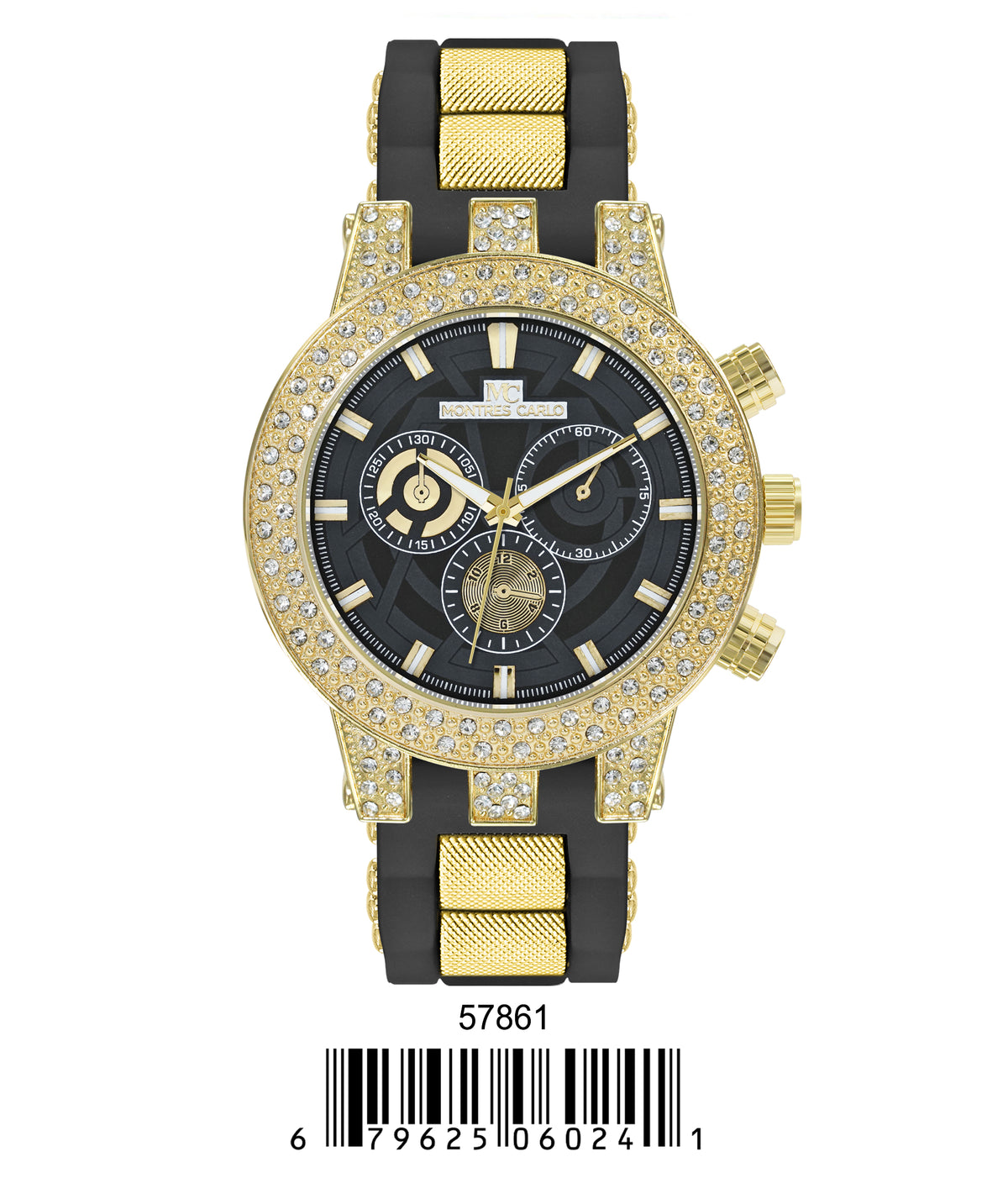 5786-Montres Carlo Silicon Band Watch