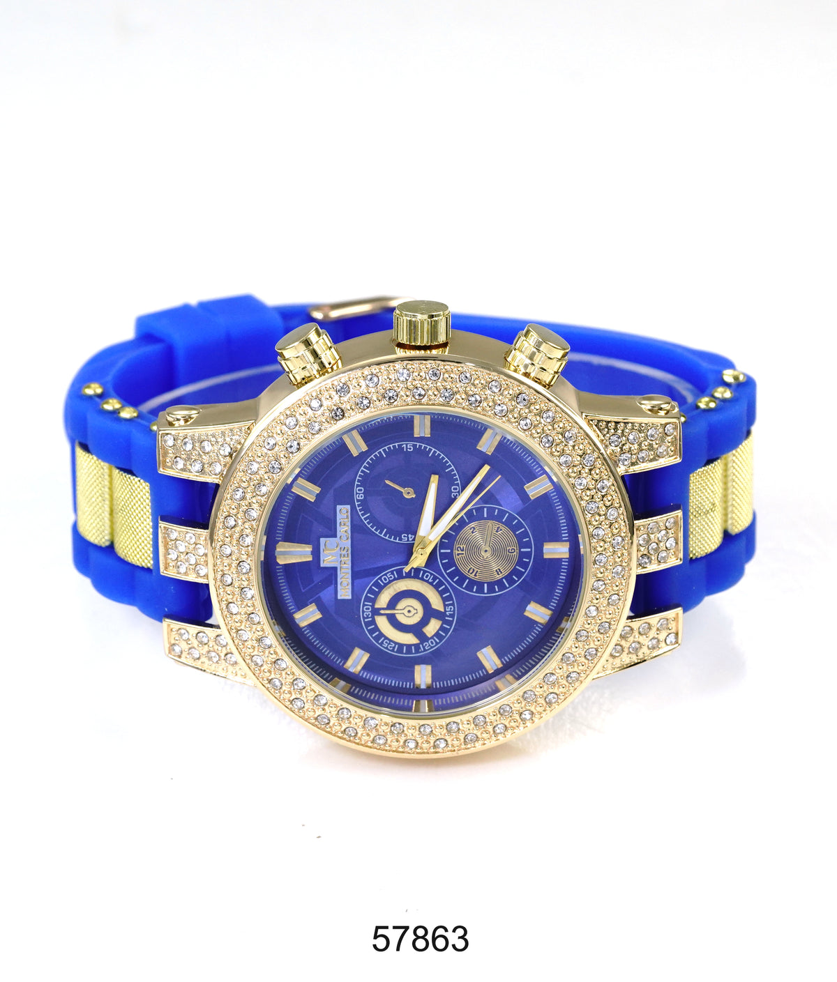 5786-Montres Carlo Silicon Band Watch