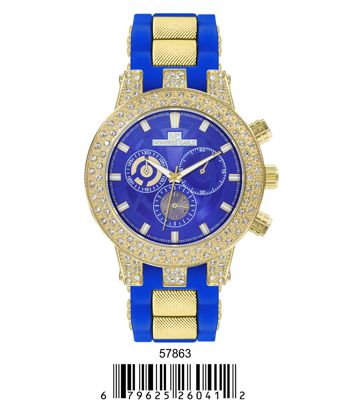 5786-Montres Carlo Silicon Band Watch
