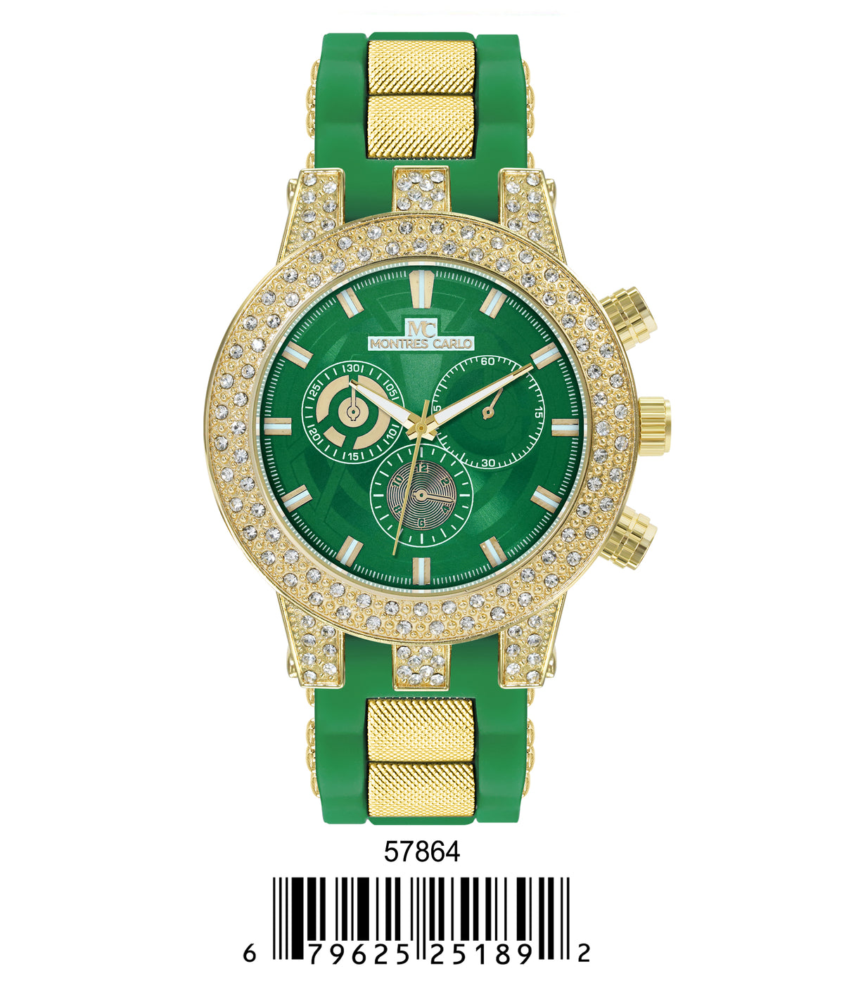 5786-Montres Carlo Silicon Band Watch