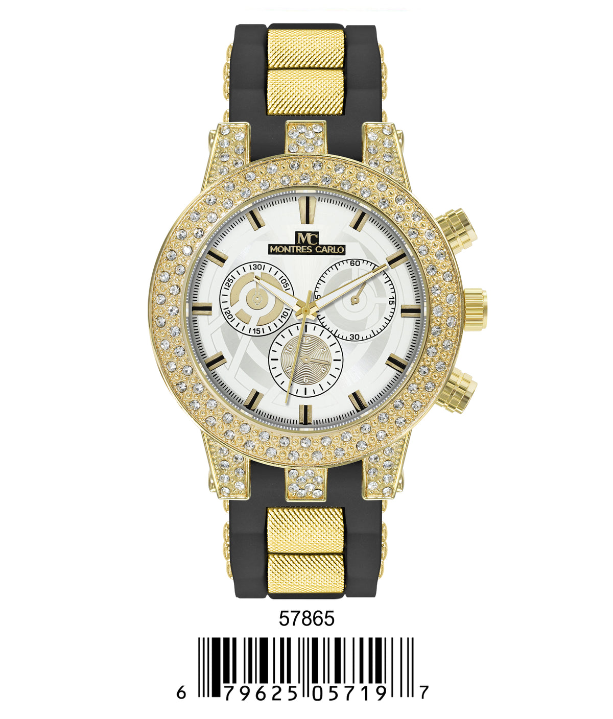 5786-Montres Carlo Silicon Band Watch