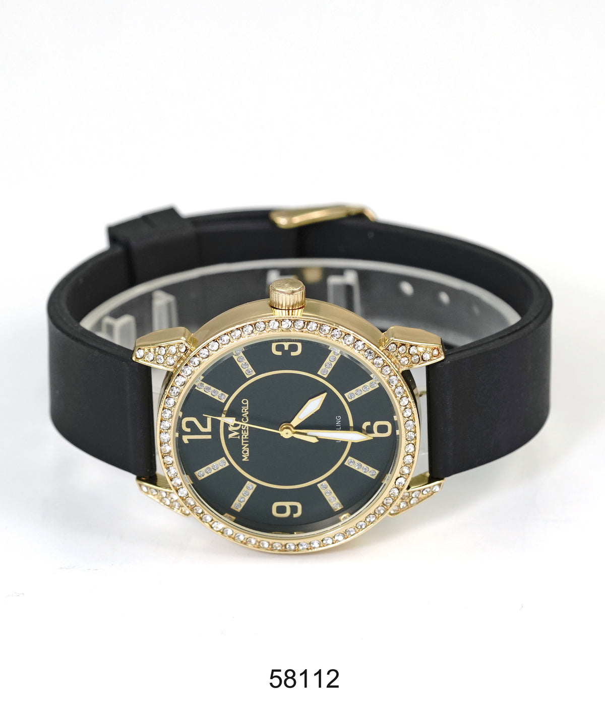 5811-Montres Carlo Silicon Band Watch