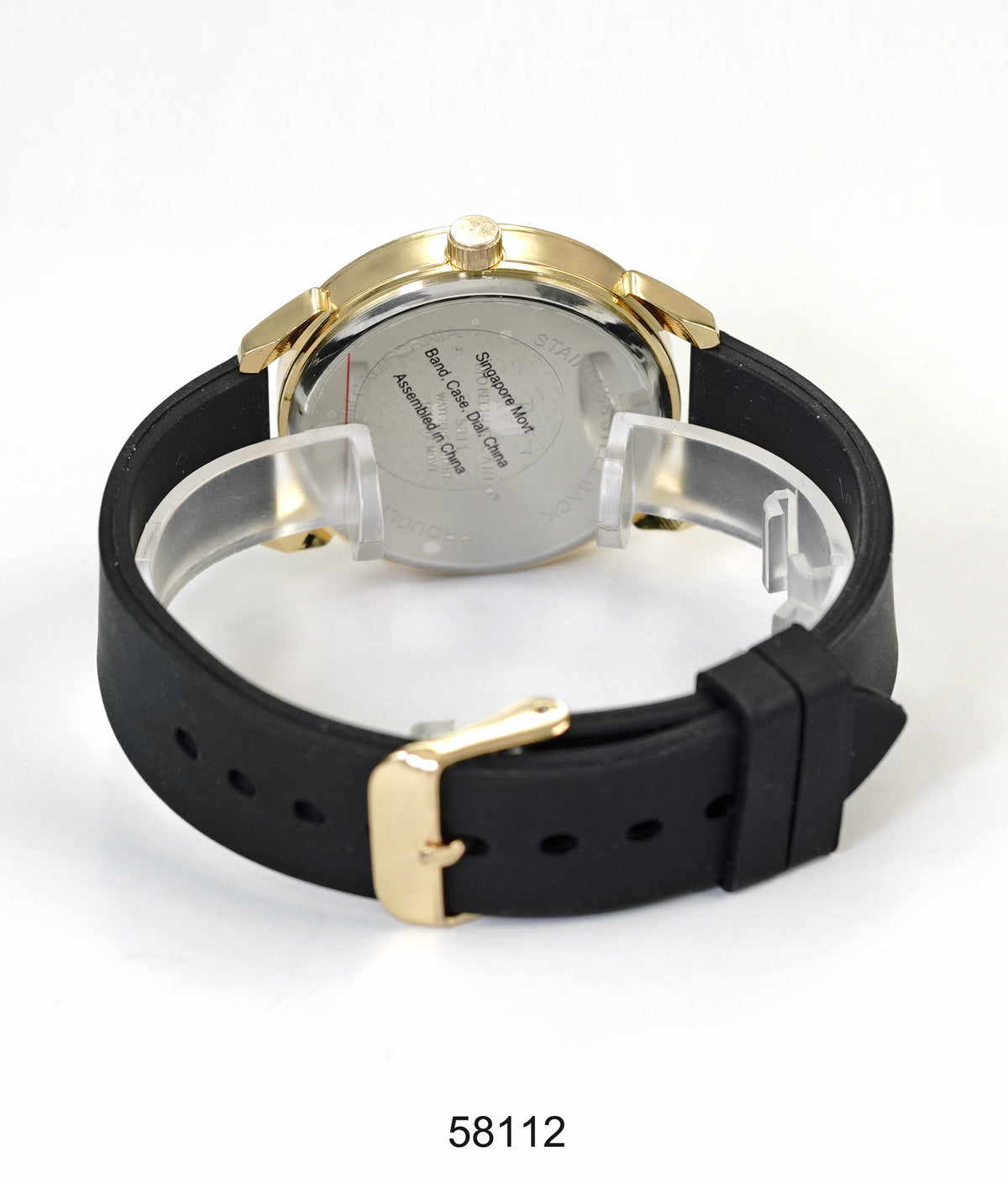 5811-Montres Carlo Silicon Band Watch