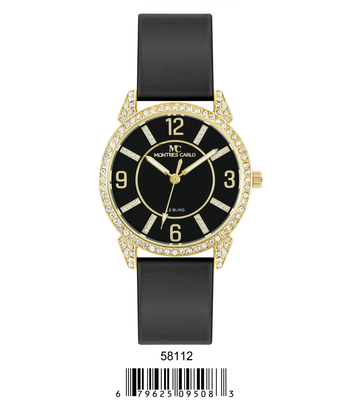 5811-Montres Carlo Silicon Band Watch