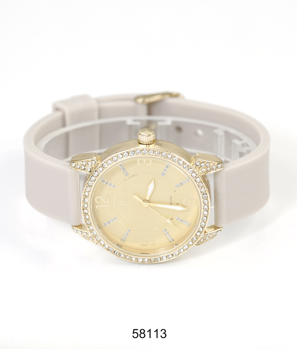 5811-Montres Carlo Silicon Band Watch