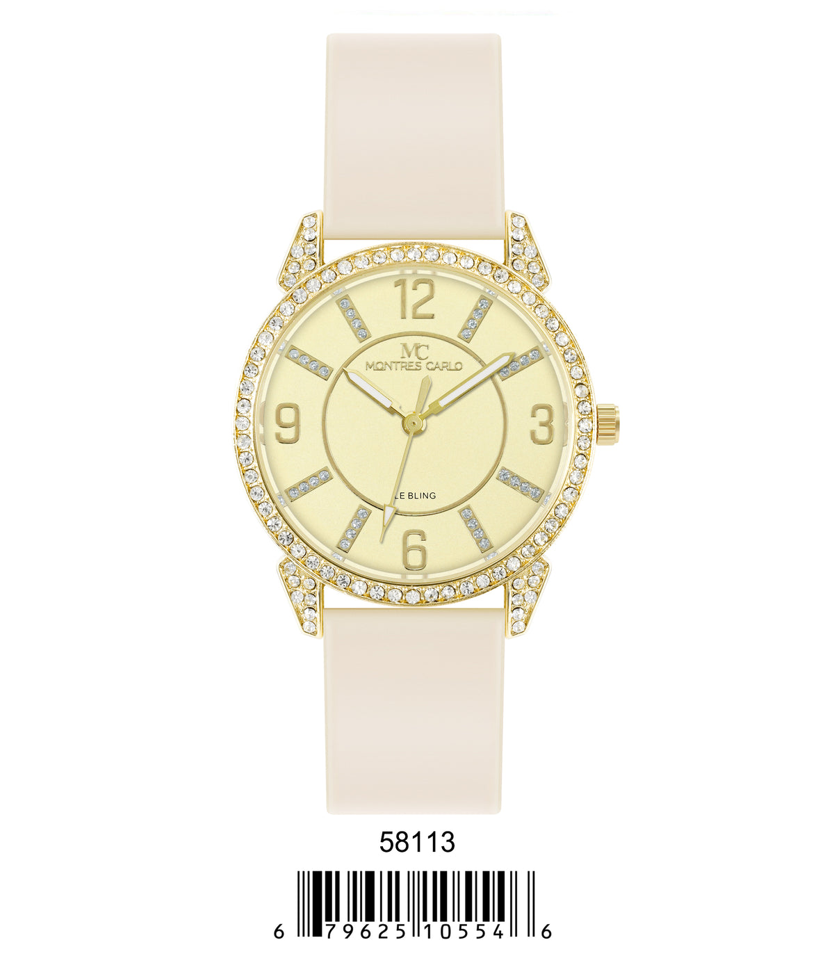 5811-Montres Carlo Silicon Band Watch
