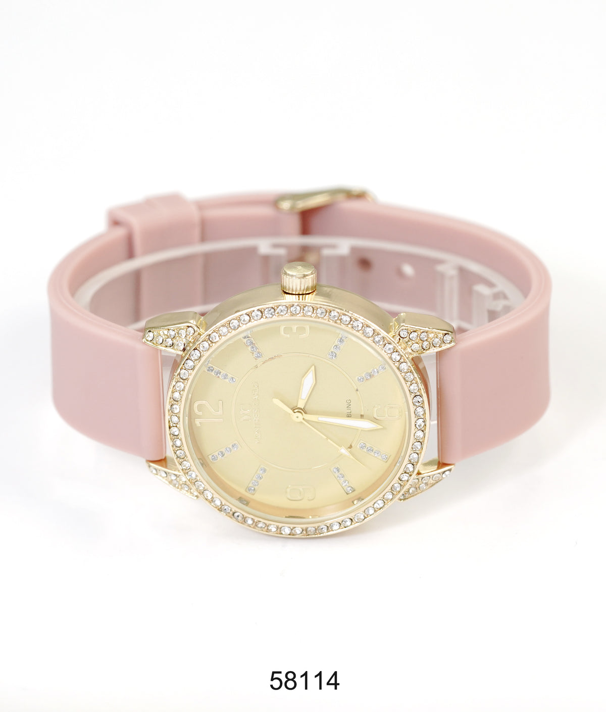 5811-Montres Carlo Silicon Band Watch