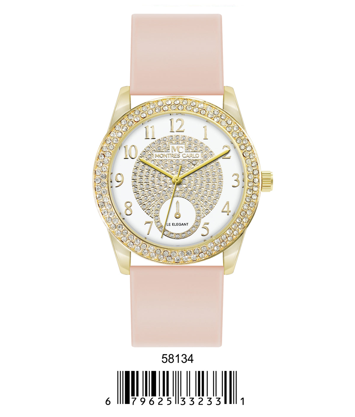 5813-Montres Carlo Silicon Band Watch