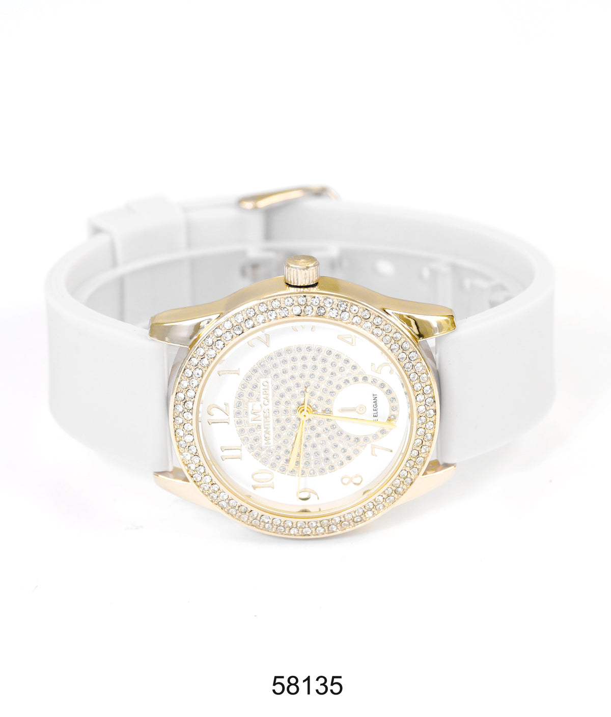 5813-Montres Carlo Silicon Band Watch